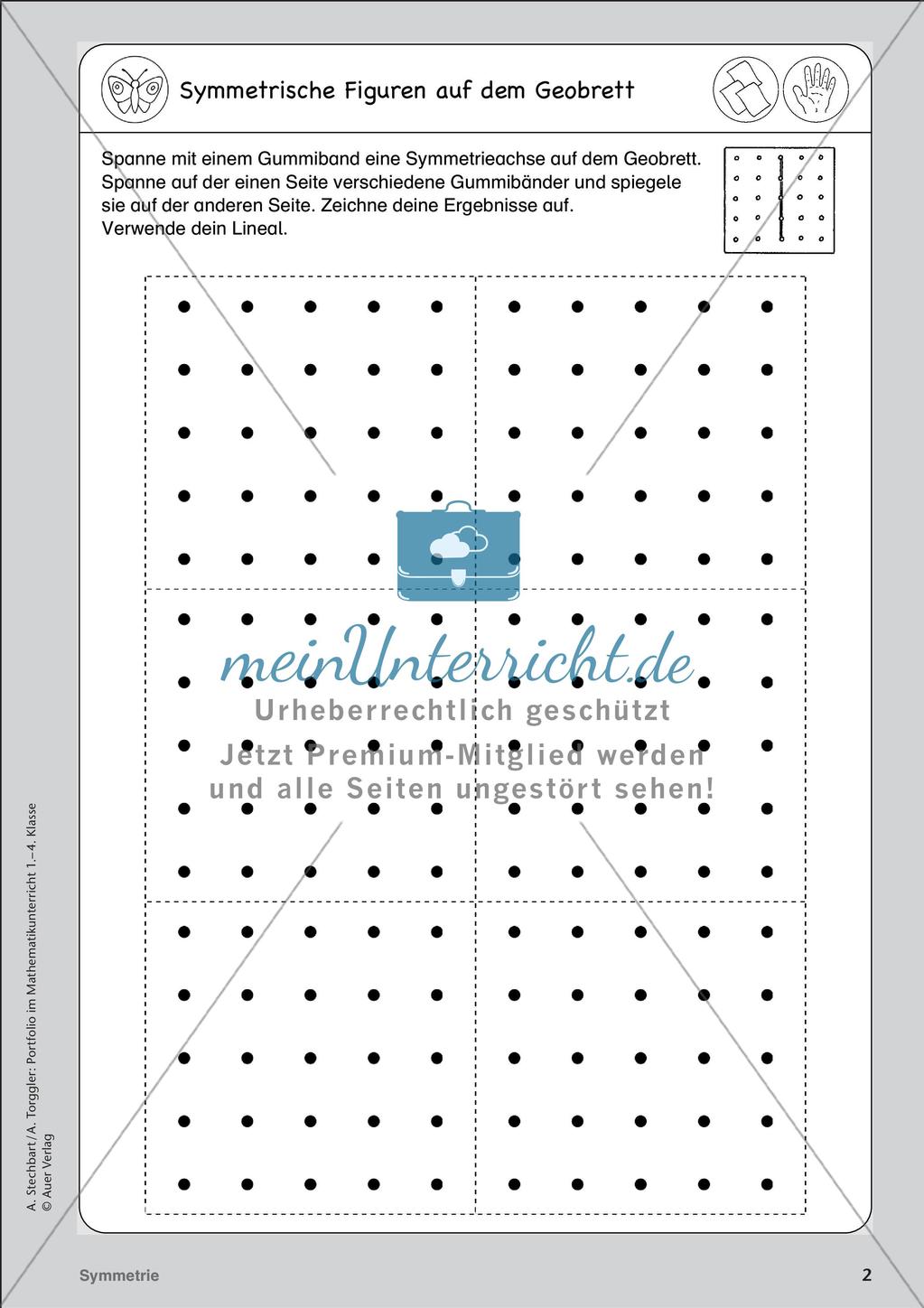 Portfolio im Mathematikunterricht - Symmetrie Preview 4