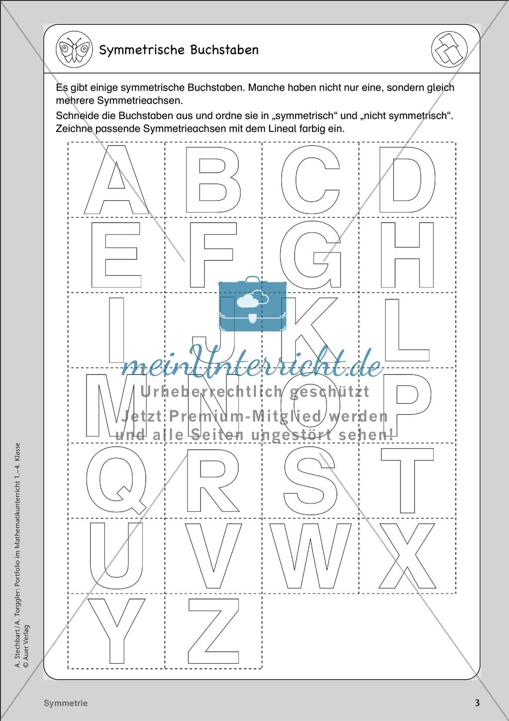 Portfolio im Mathematikunterricht - Symmetrie Preview 5