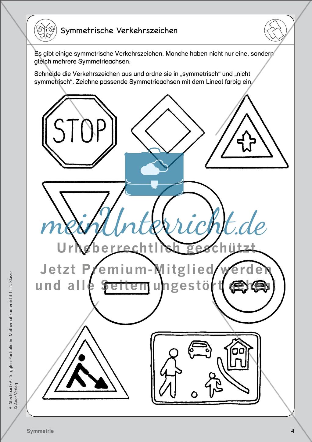 Portfolio im Mathematikunterricht - Symmetrie Preview 6