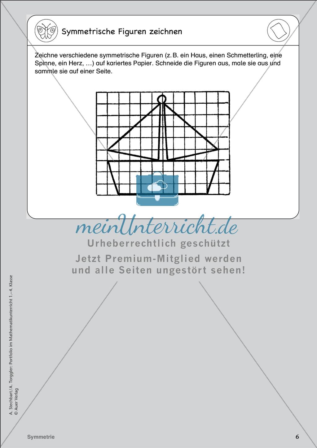 Portfolio im Mathematikunterricht - Symmetrie Preview 8