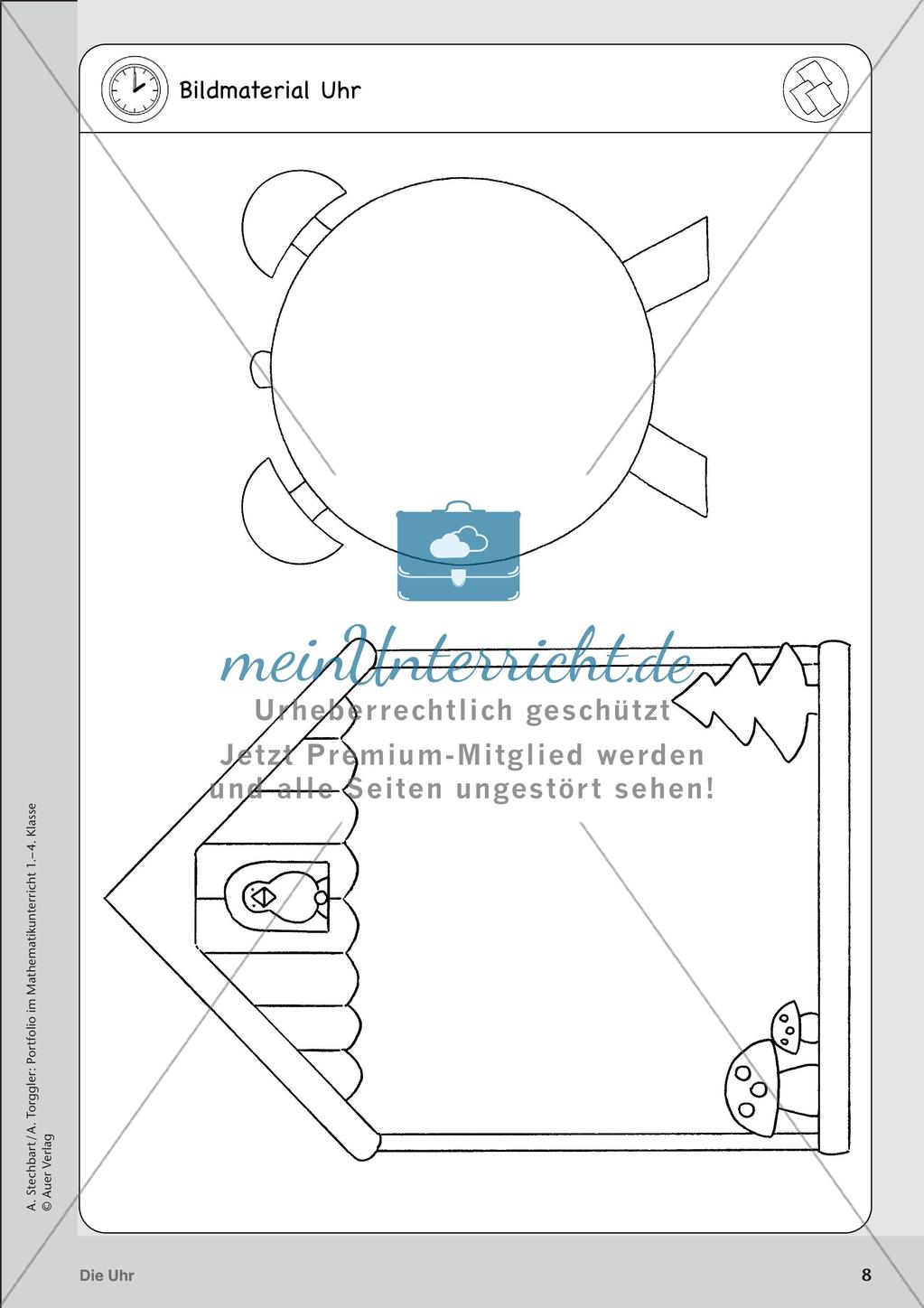 Portfolio im Mathematikunterricht - Die Uhr Preview 10