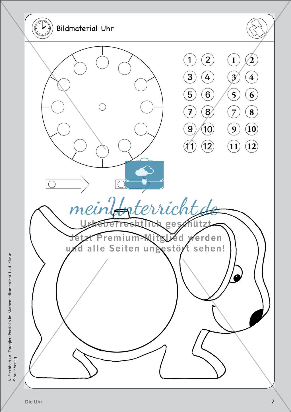 Portfolio im Mathematikunterricht - Die Uhr Preview 9
