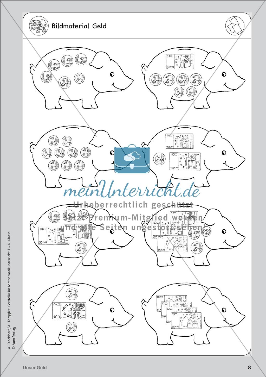 Portfolio im Mathematikunterricht - Unser Geld Preview 10