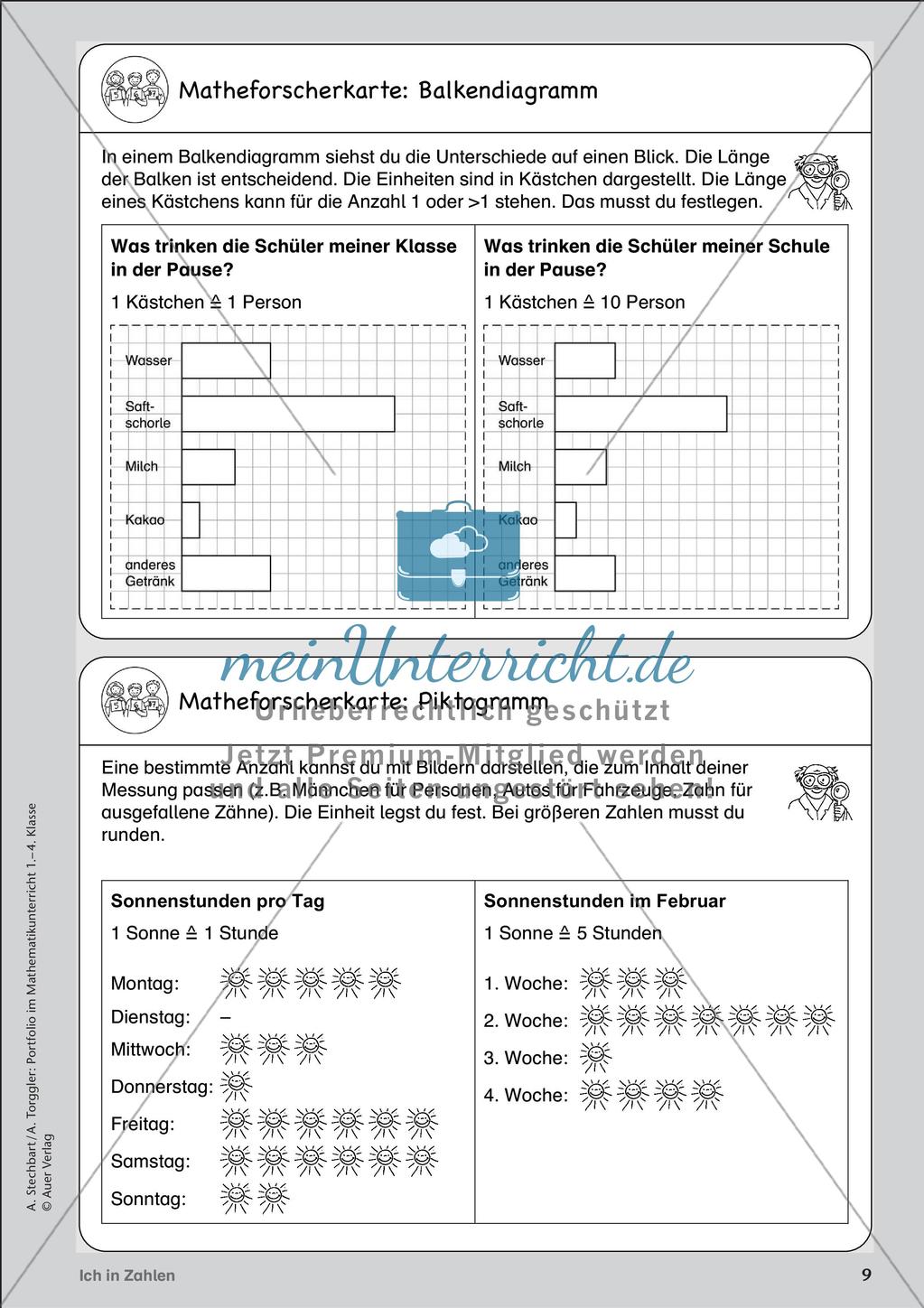 Portfolio im Mathematikunterricht - Ich in Zahlen Preview 11