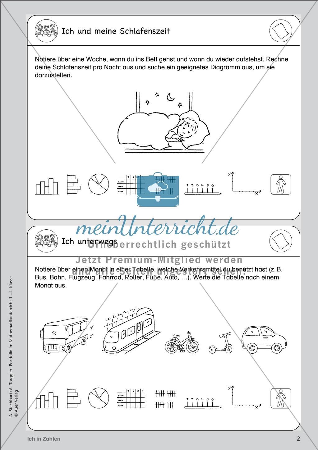 Portfolio im Mathematikunterricht - Ich in Zahlen Preview 4