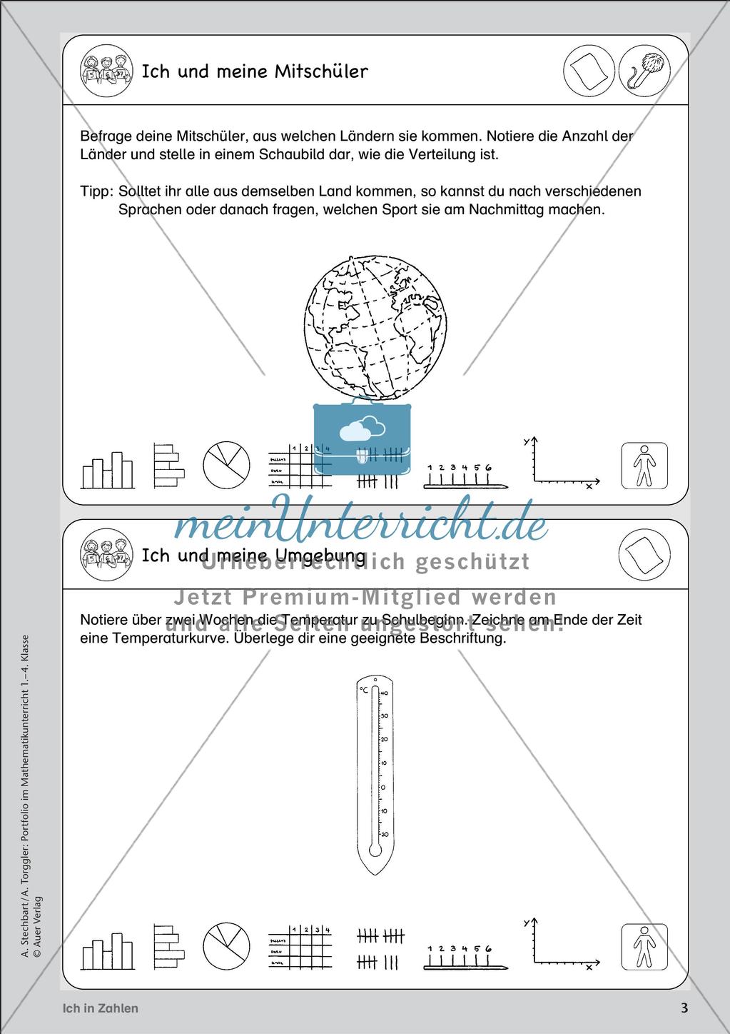 Portfolio im Mathematikunterricht - Ich in Zahlen Preview 5