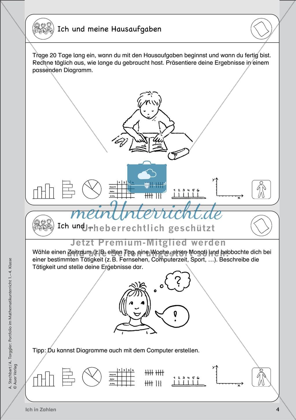 Portfolio im Mathematikunterricht - Ich in Zahlen Preview 6