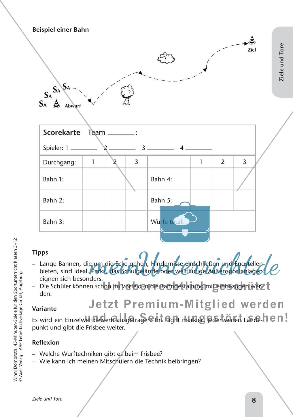 45-Minuten-Spiele für den Sportunterricht: Ziele und Tore Preview 10