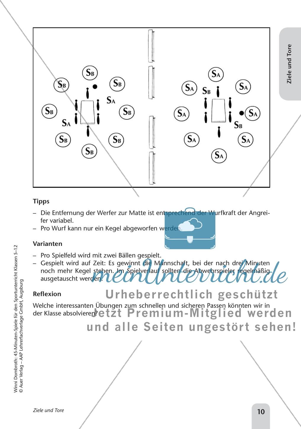 45-Minuten-Spiele für den Sportunterricht: Ziele und Tore Preview 12