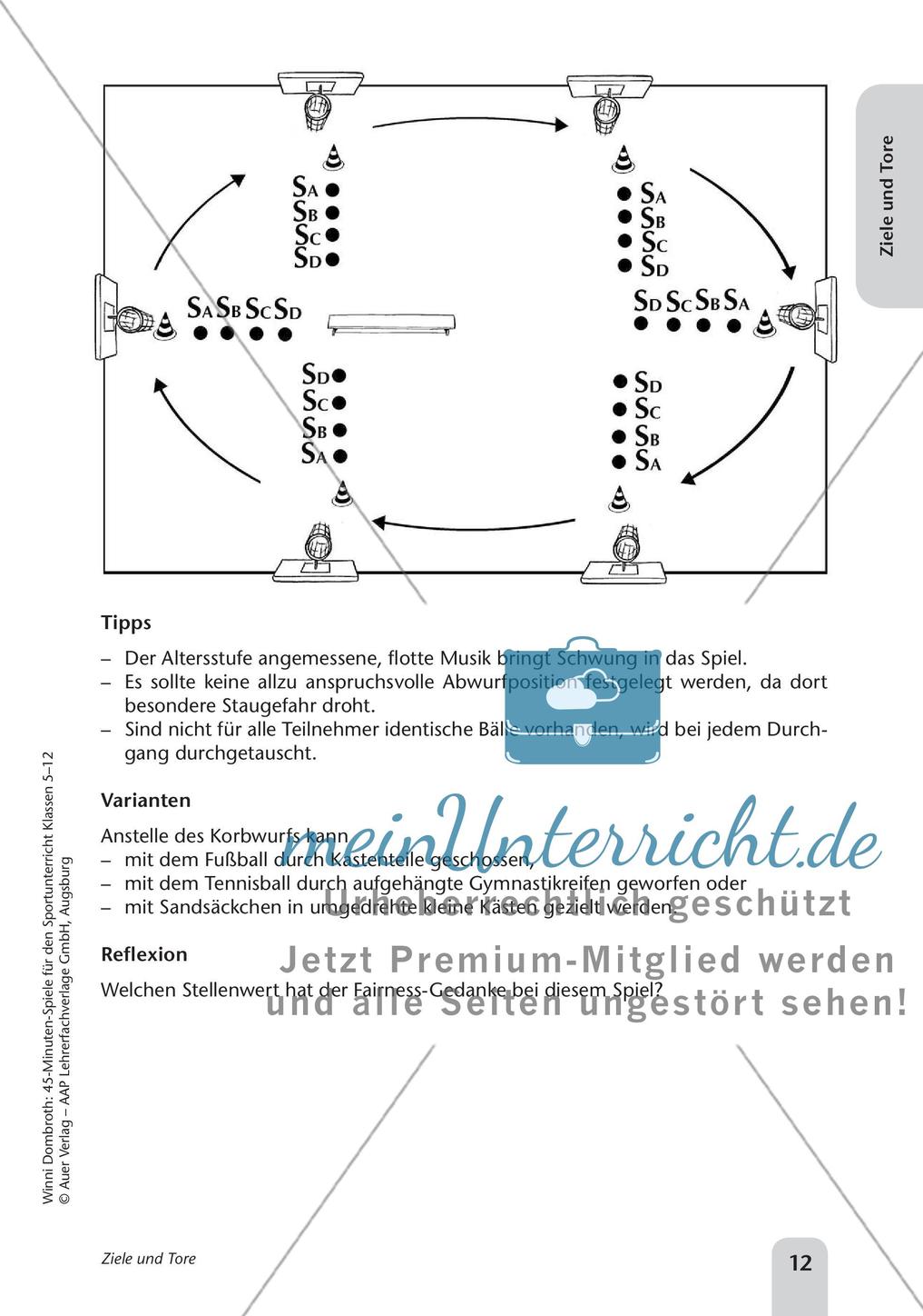 45-Minuten-Spiele für den Sportunterricht: Ziele und Tore Preview 14