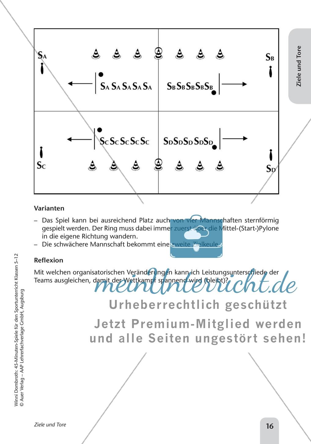 45-Minuten-Spiele für den Sportunterricht: Ziele und Tore Preview 18