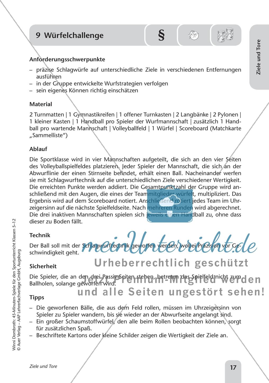 45-Minuten-Spiele für den Sportunterricht: Ziele und Tore Preview 19