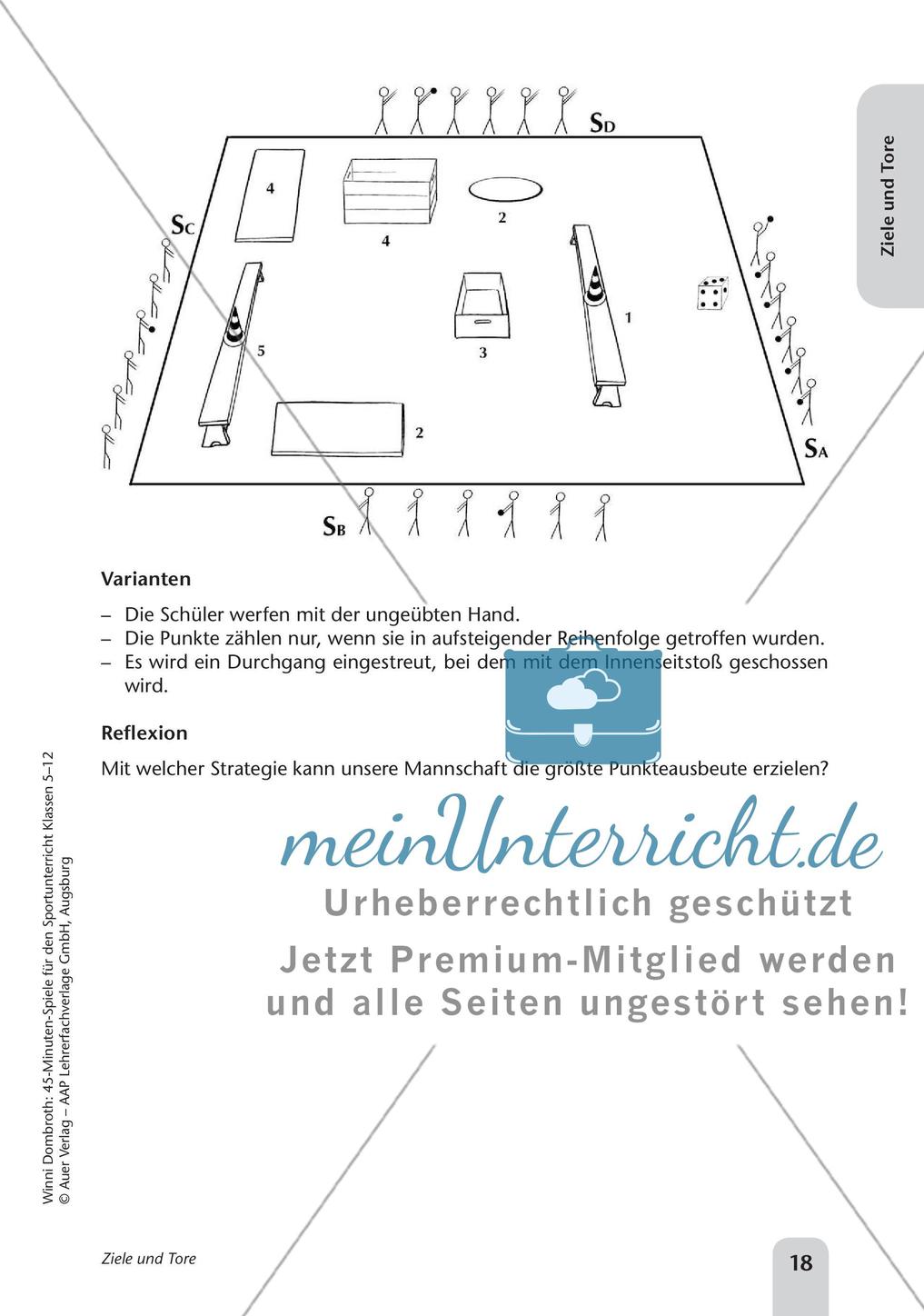 45-Minuten-Spiele für den Sportunterricht: Ziele und Tore Preview 20