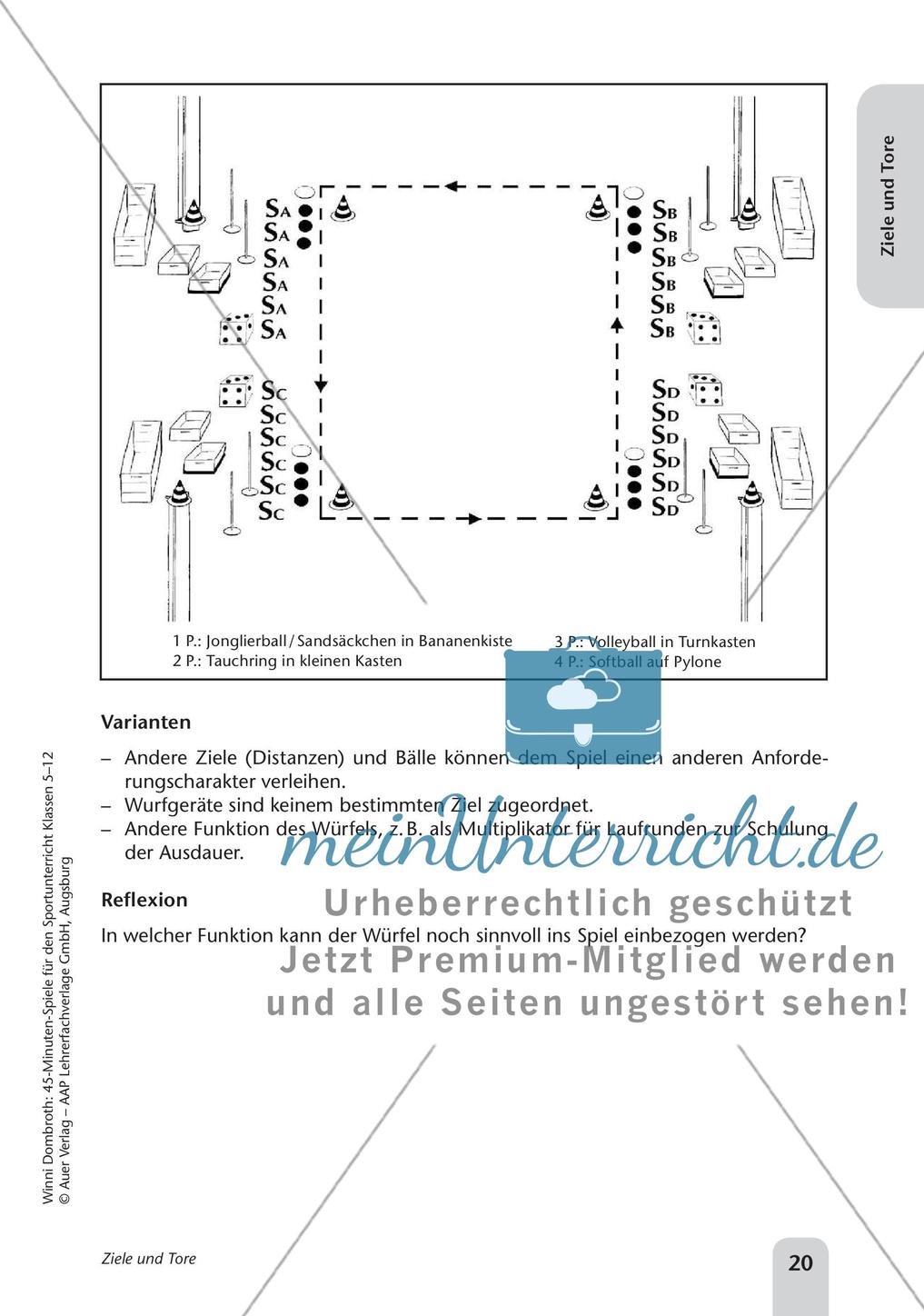 45-Minuten-Spiele für den Sportunterricht: Ziele und Tore Preview 22