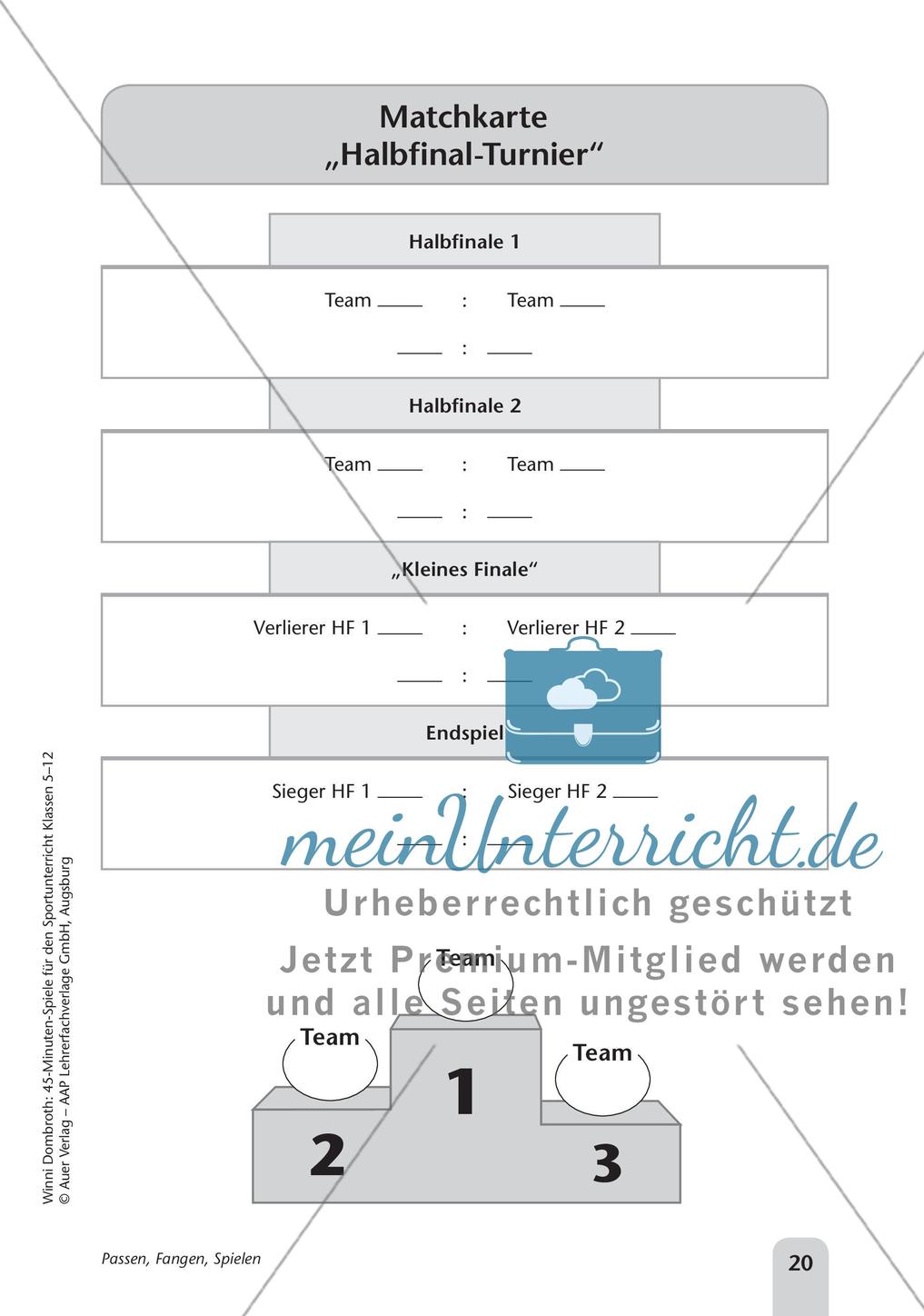 45-Minuten-Spiele für den Sportunterricht: Passen, Fangen, Spielen Preview 22