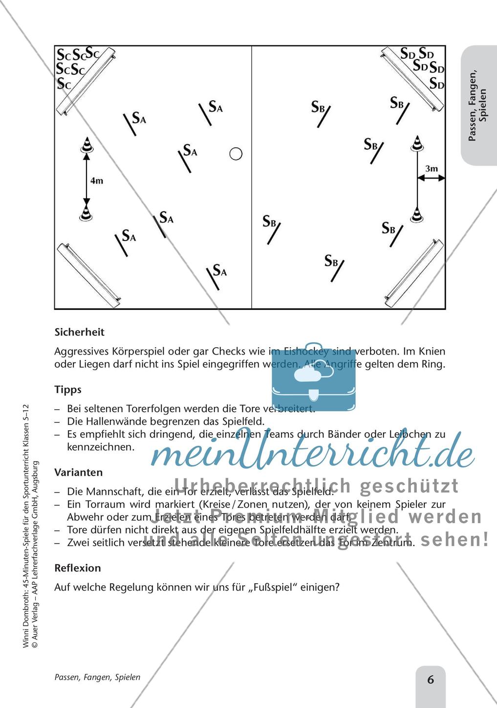 45-Minuten-Spiele für den Sportunterricht: Passen, Fangen, Spielen Preview 8