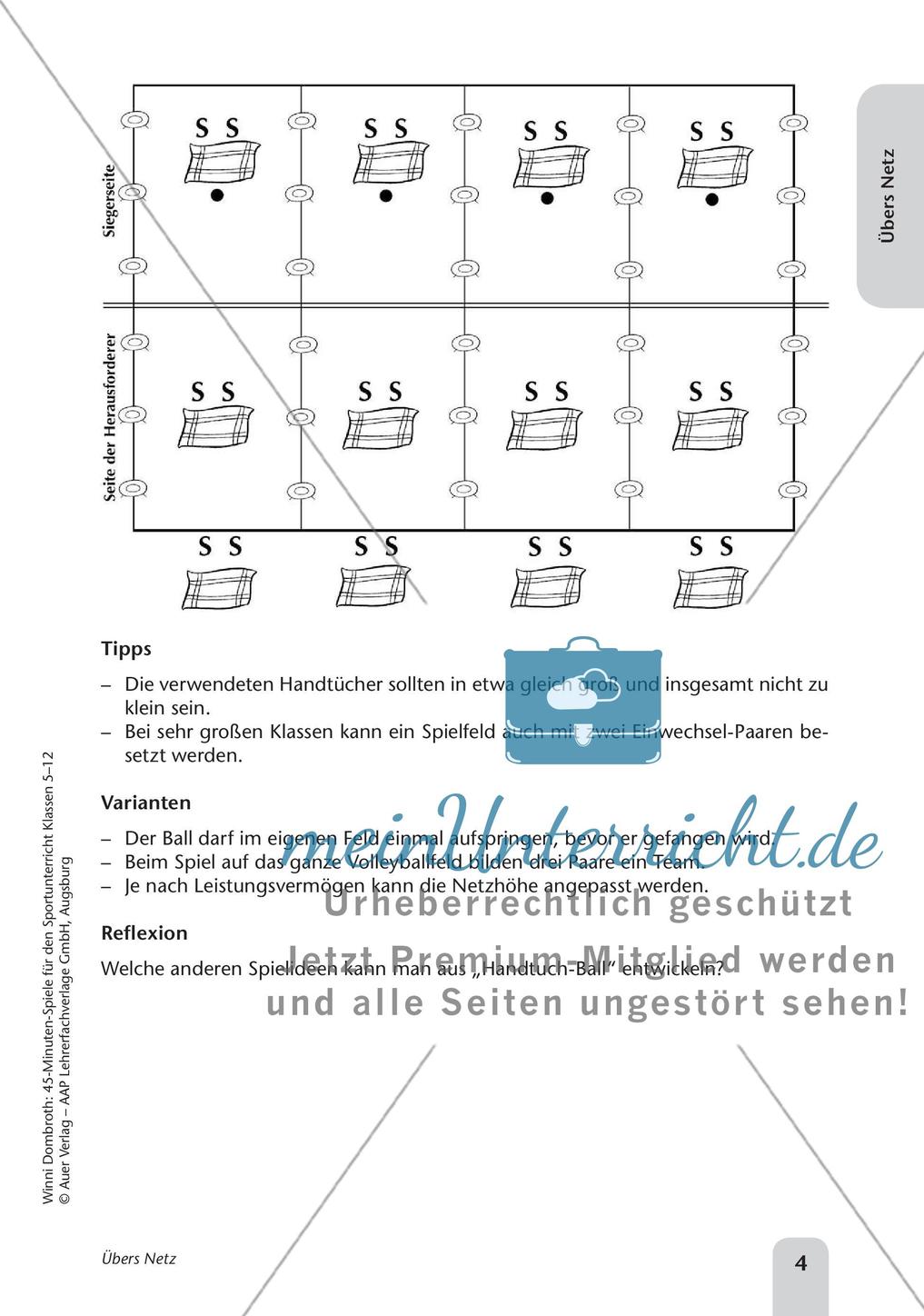 45-Minuten-Spiele für den Sportunterricht: Übers Netz Preview 6