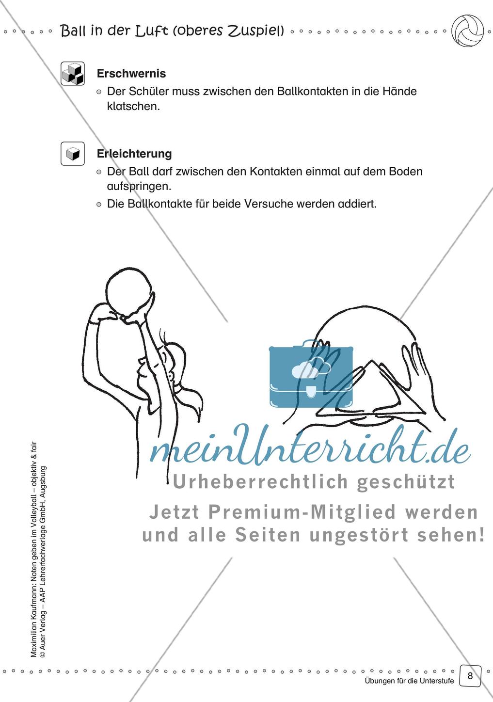 Noten geben im Volleyball - objektiv & fair (Unterstufe) Preview 10