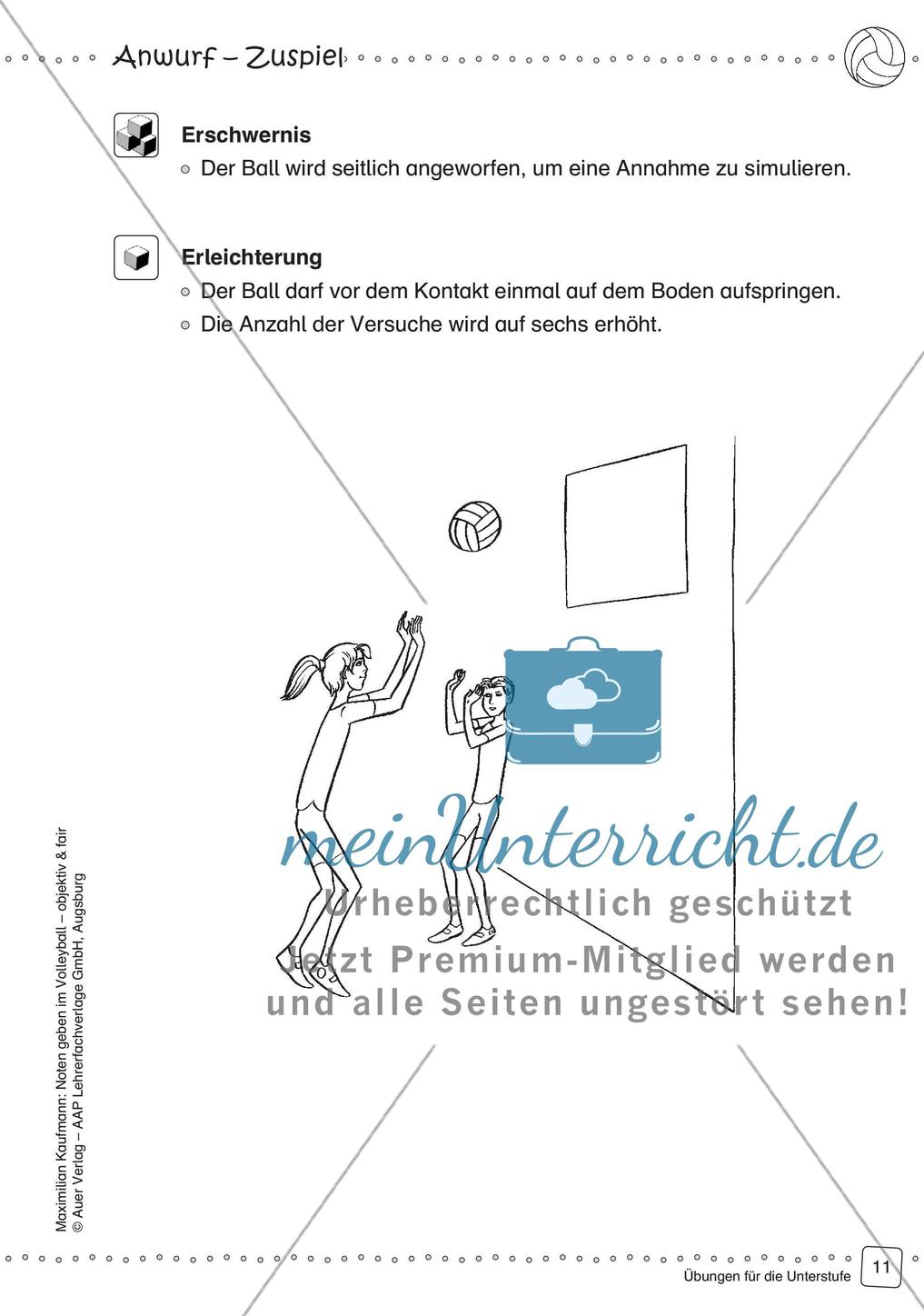 Noten geben im Volleyball - objektiv & fair (Unterstufe) Preview 13