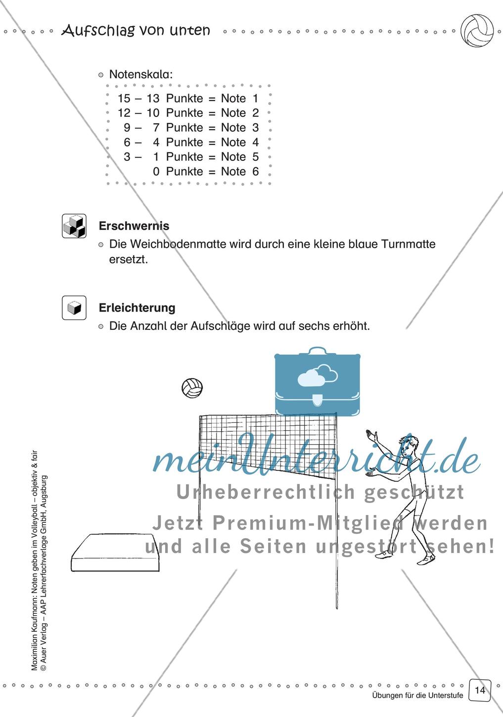Noten geben im Volleyball - objektiv & fair (Unterstufe) Preview 16