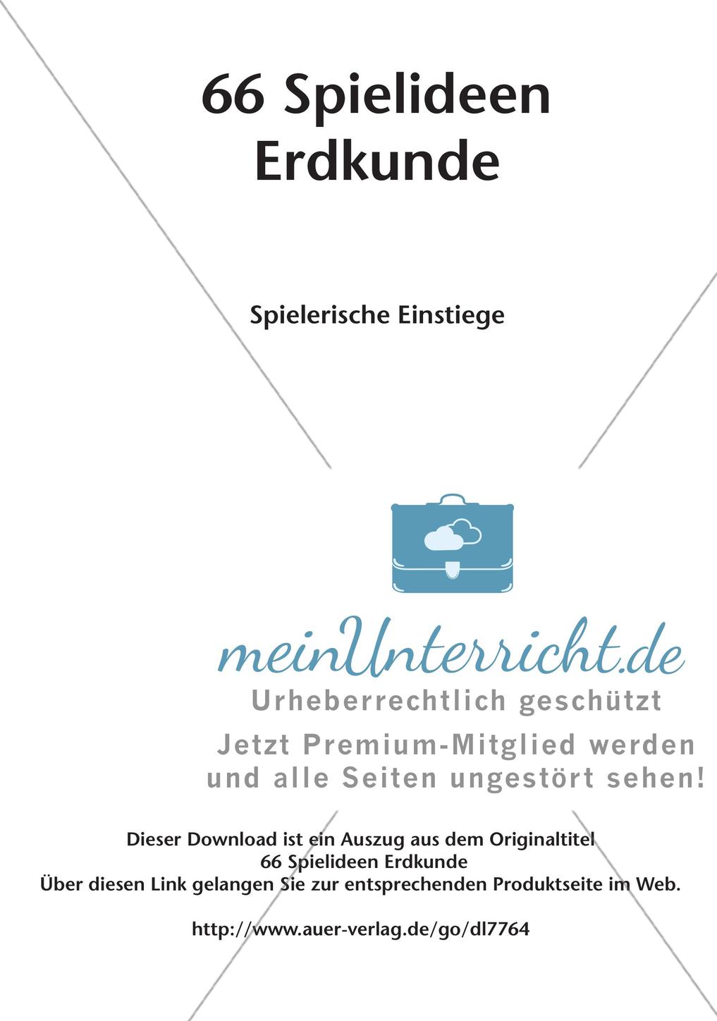 Spielideen zum Unterrichtseinstieg Preview 2