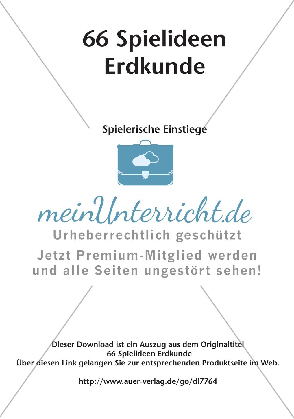 Spielideen zum Unterrichtseinstieg Preview 2