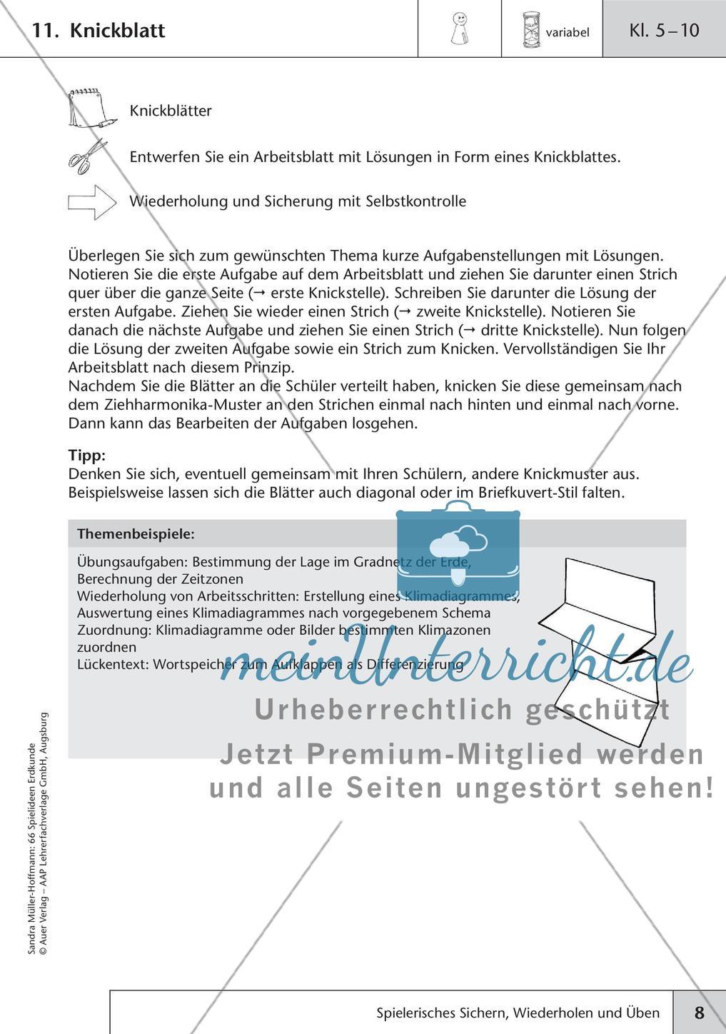 Spielerisches Sichern, Wiederholen und Üben im Unterricht Preview 10