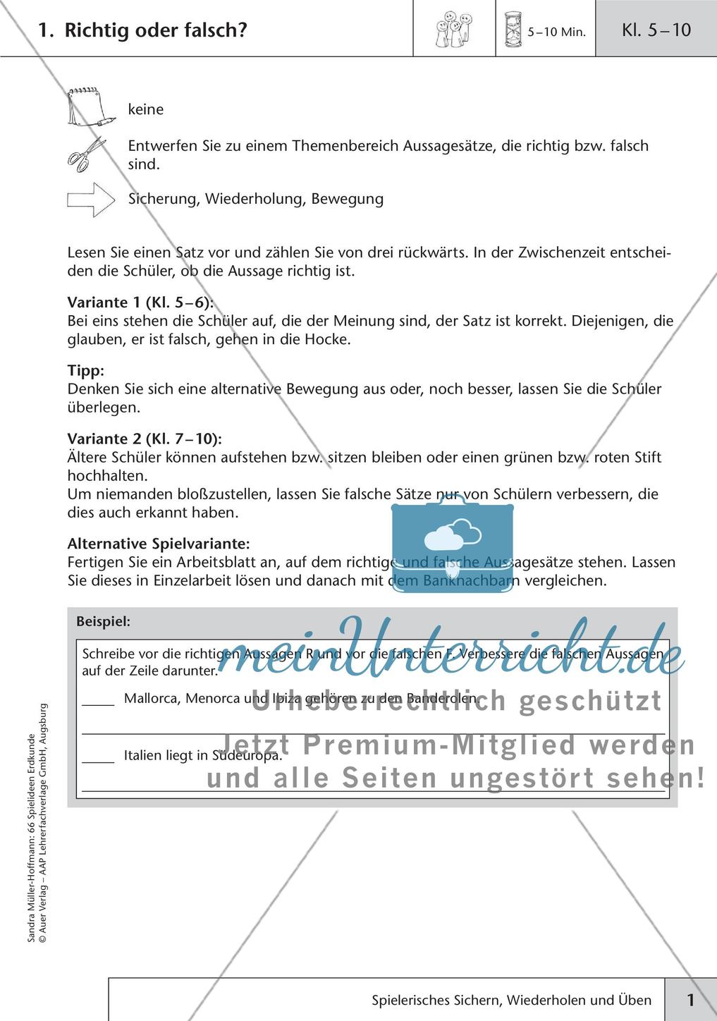 Spielerisches Sichern, Wiederholen und Üben im Unterricht Preview 3