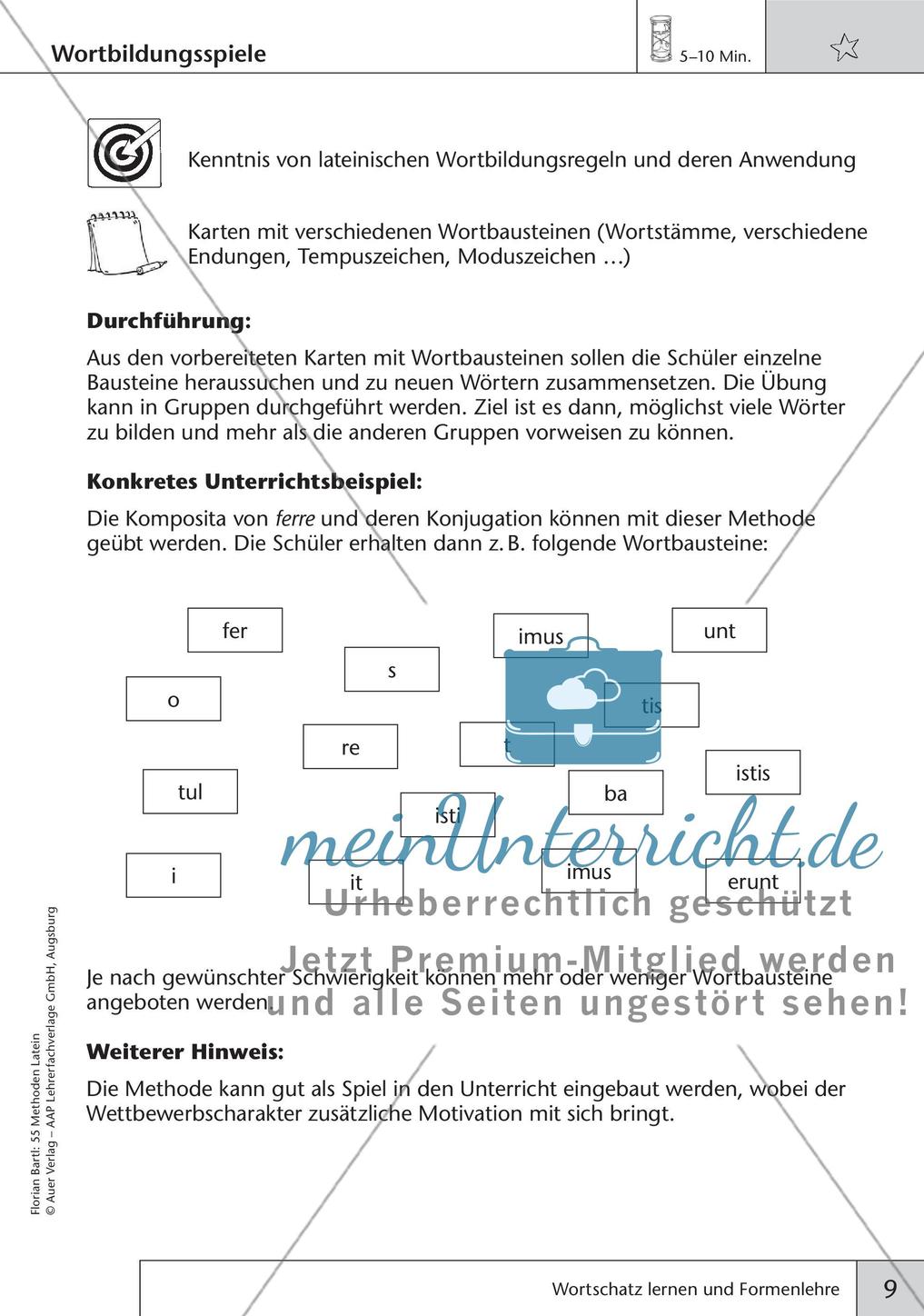 Methoden - Wortschatz lernen und Formenlehre Preview 11