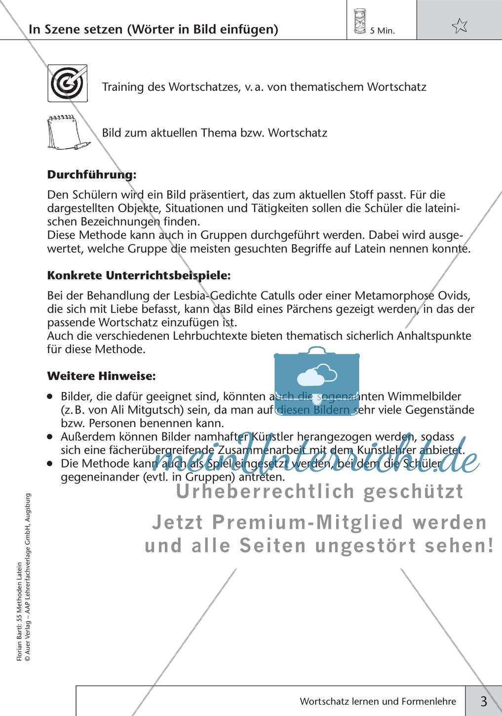 Methoden - Wortschatz lernen und Formenlehre Preview 5