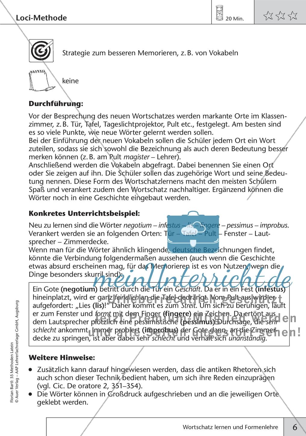 Methoden - Wortschatz lernen und Formenlehre Preview 8