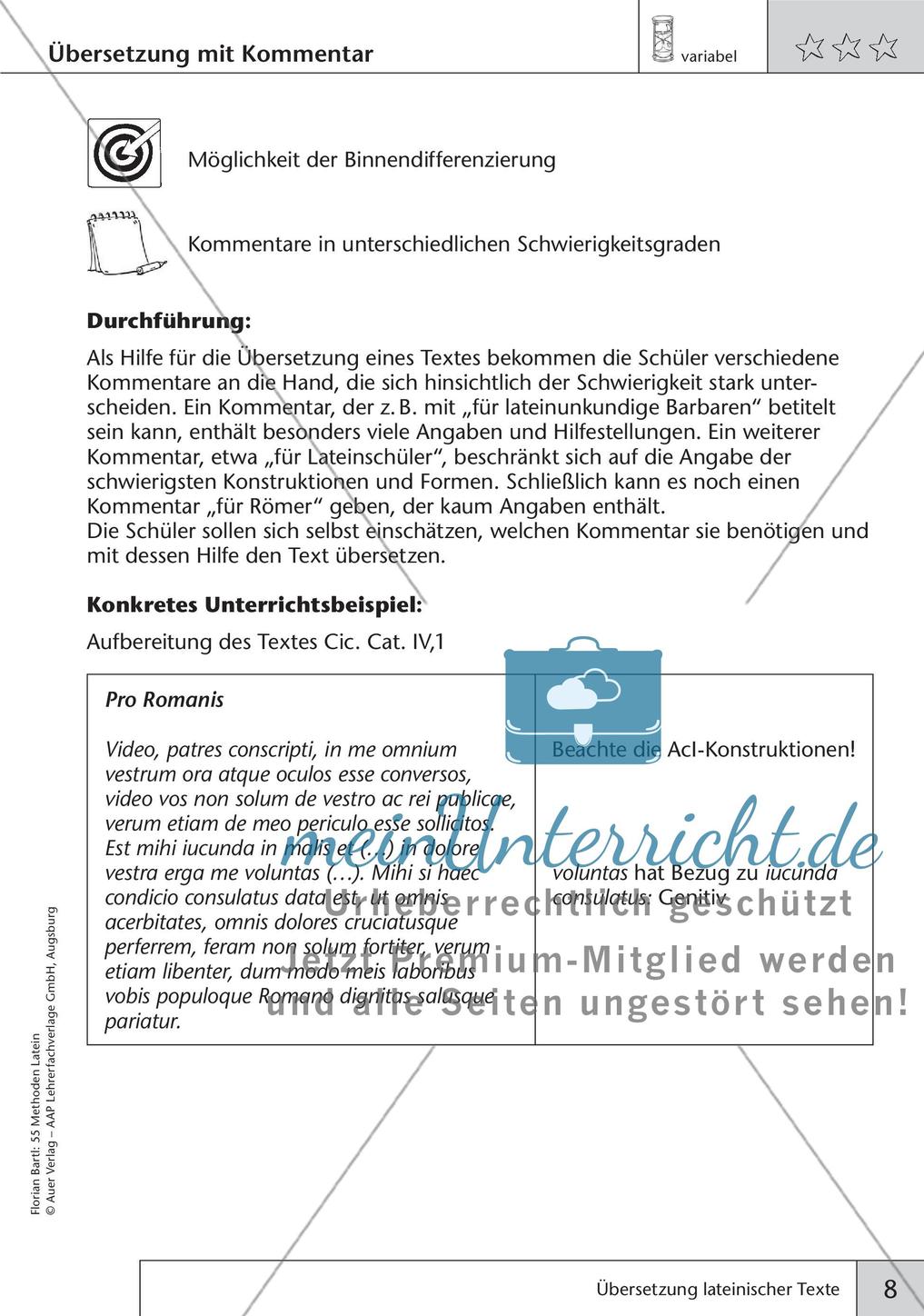 Methoden - Übersetzung lateinischer Texte Preview 10