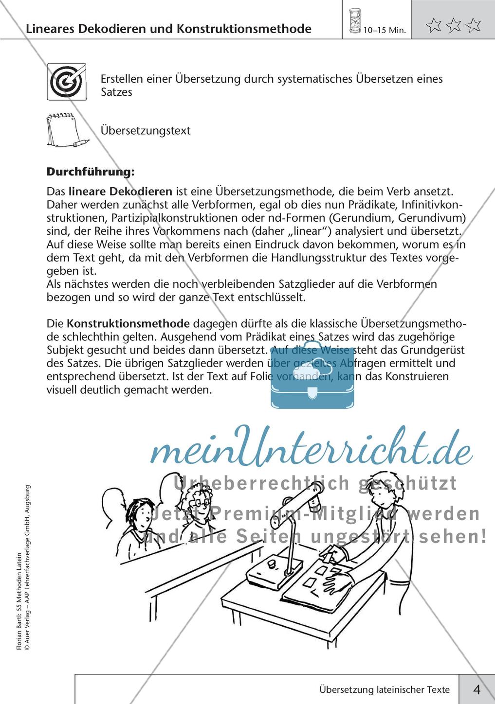 Methoden - Übersetzung lateinischer Texte Preview 6