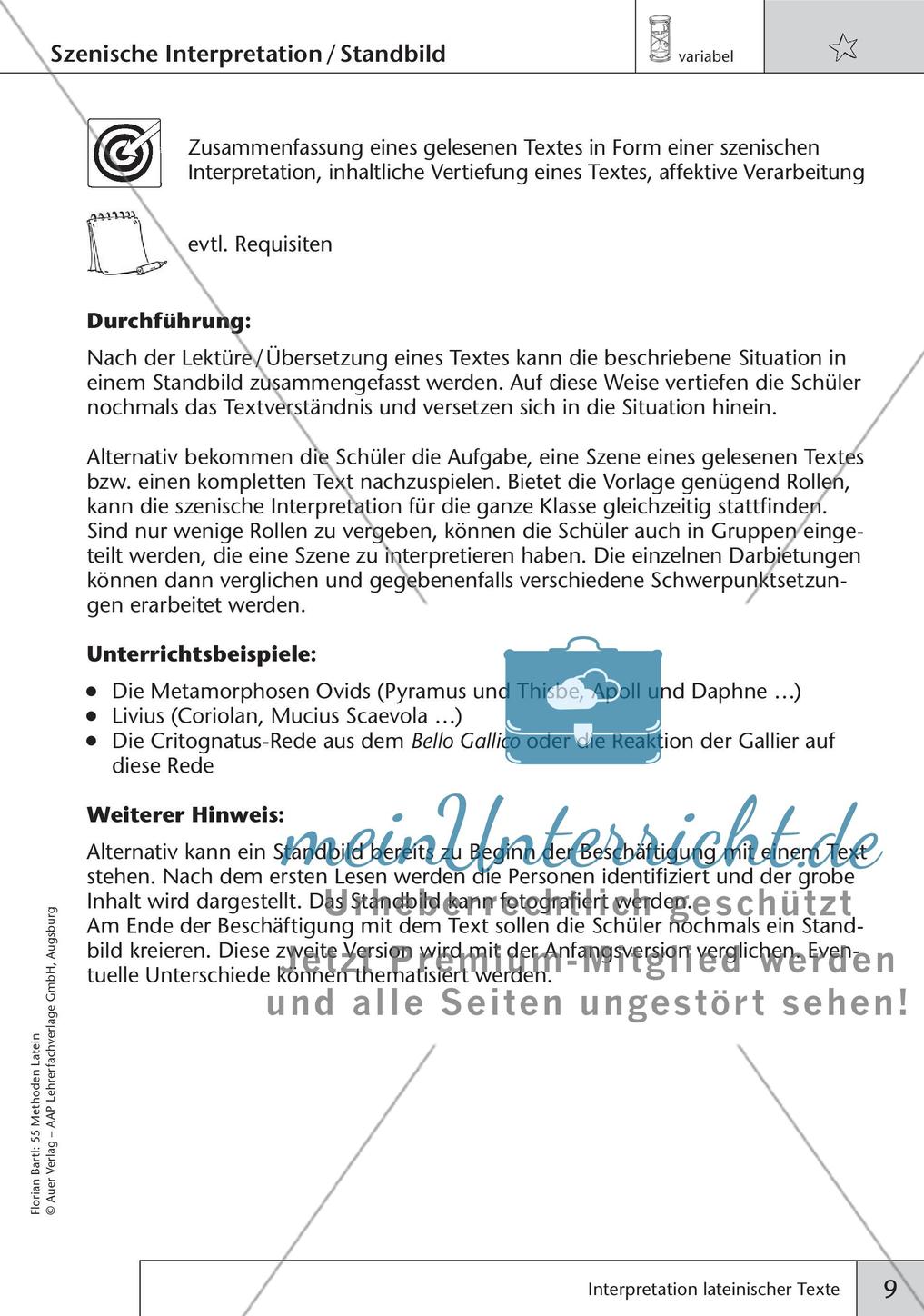 Methoden - Interpretation lateinischer Texte Preview 11