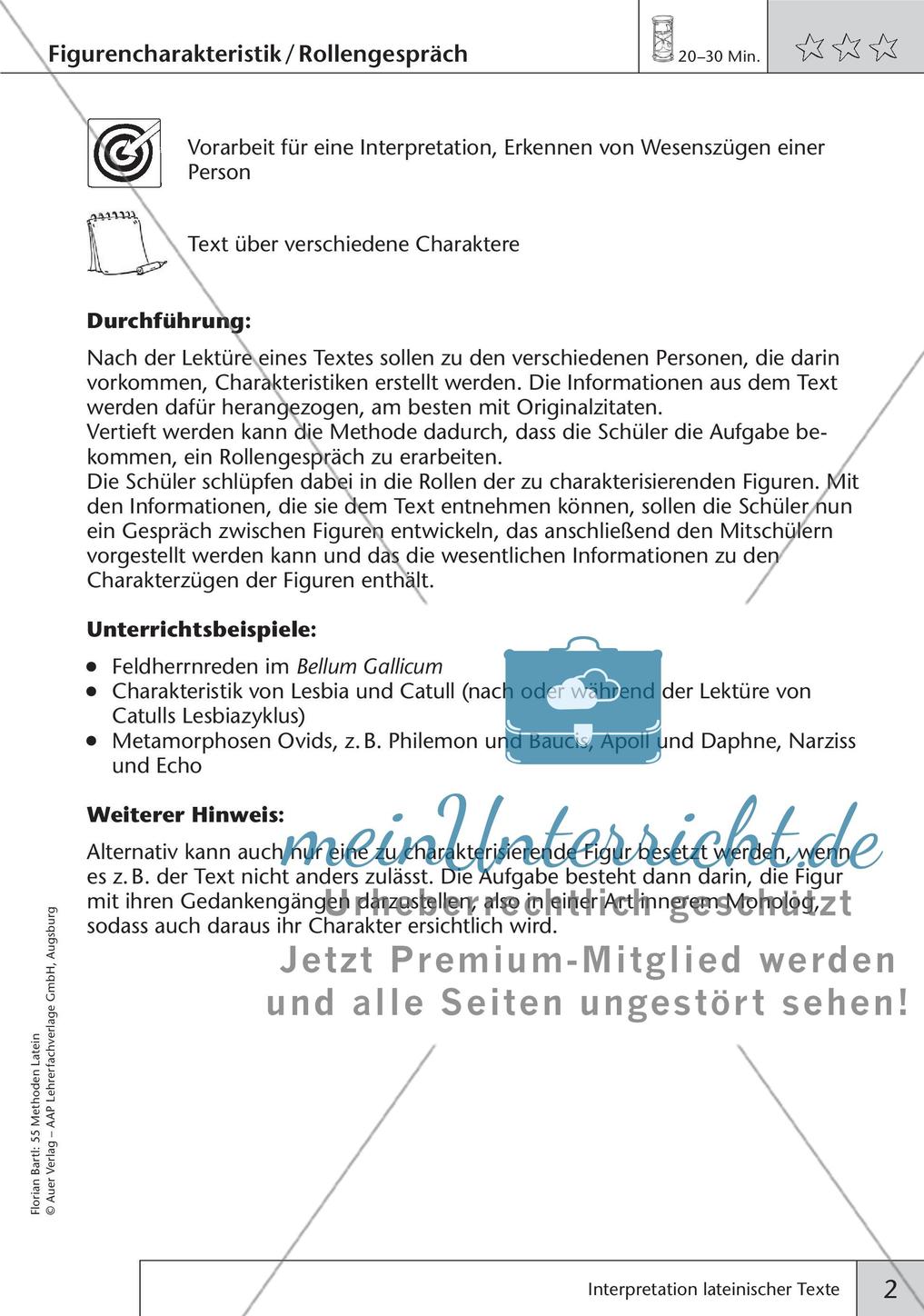 Methoden - Interpretation lateinischer Texte Preview 4