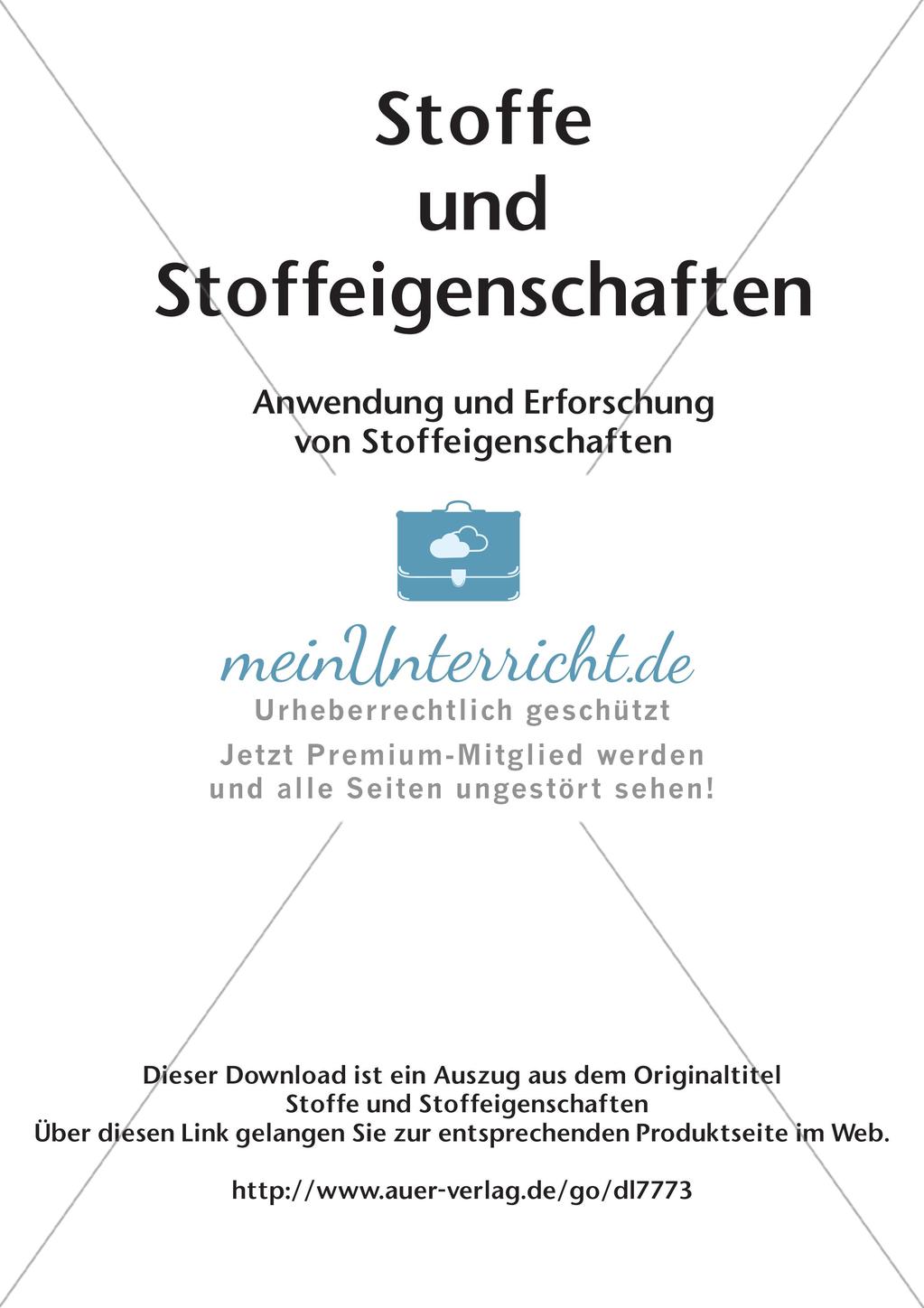 Stoffe und ihre Eigenschaften: Anwendung und Erforschung Preview 2