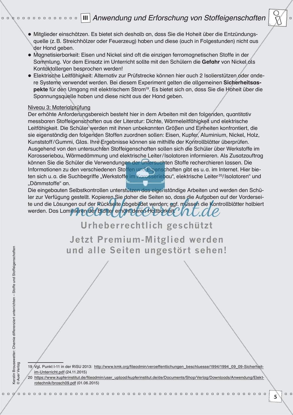 Stoffe und ihre Eigenschaften: Anwendung und Erforschung Preview 7