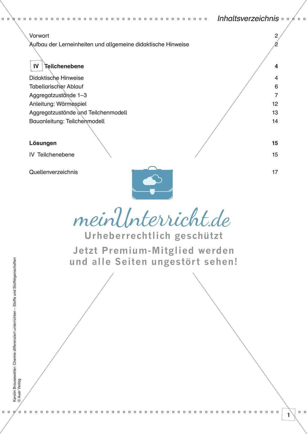 Stoffe und ihre Eigenschaften: Teilchenebene Preview 3