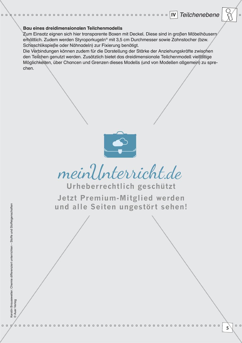 Stoffe und ihre Eigenschaften: Teilchenebene Preview 7