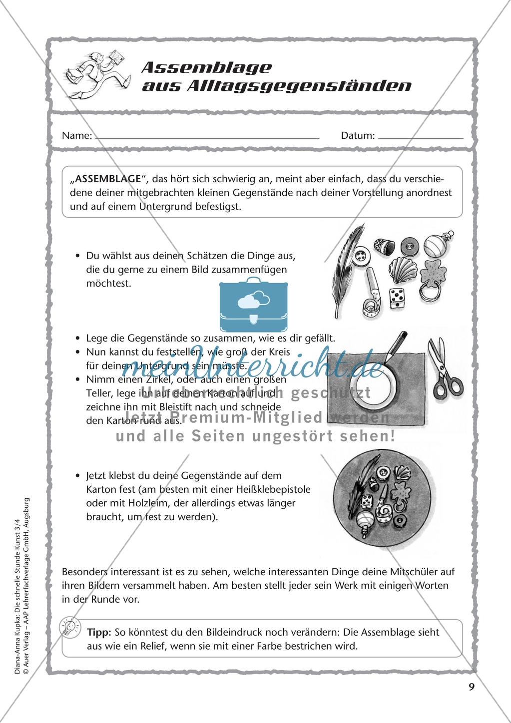 Die schnelle Stunde: Farben und plastisches Gestalten Preview 11