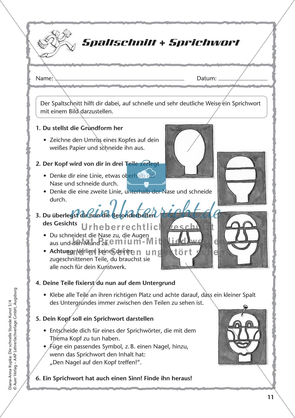 Die schnelle Stunde: Farben und plastisches Gestalten Preview 13