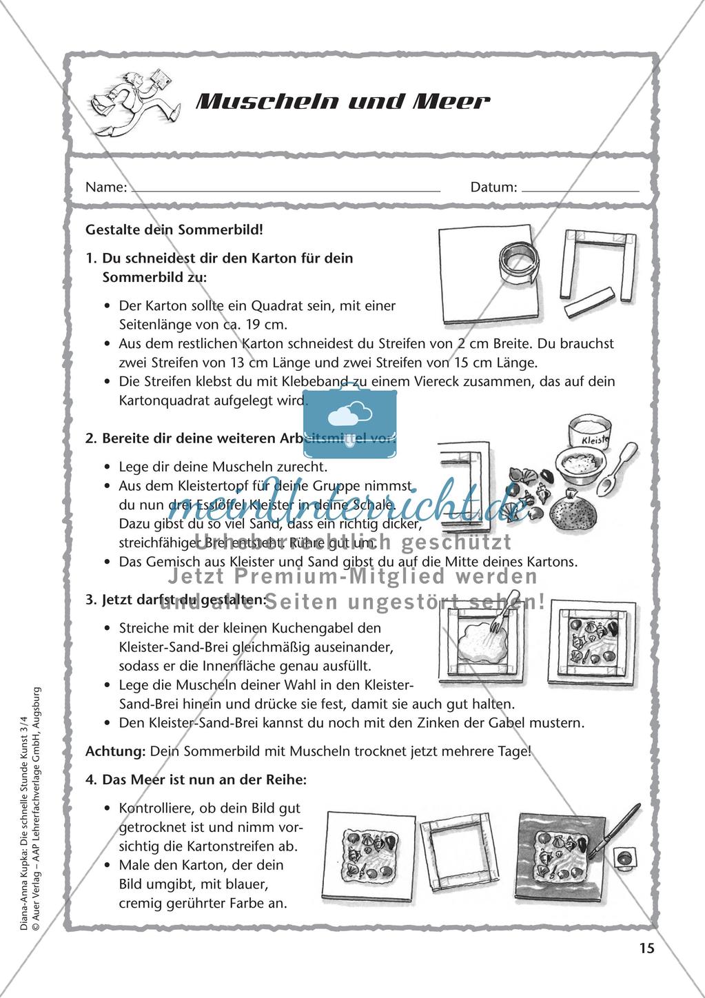 Die schnelle Stunde: Farben und plastisches Gestalten Preview 17