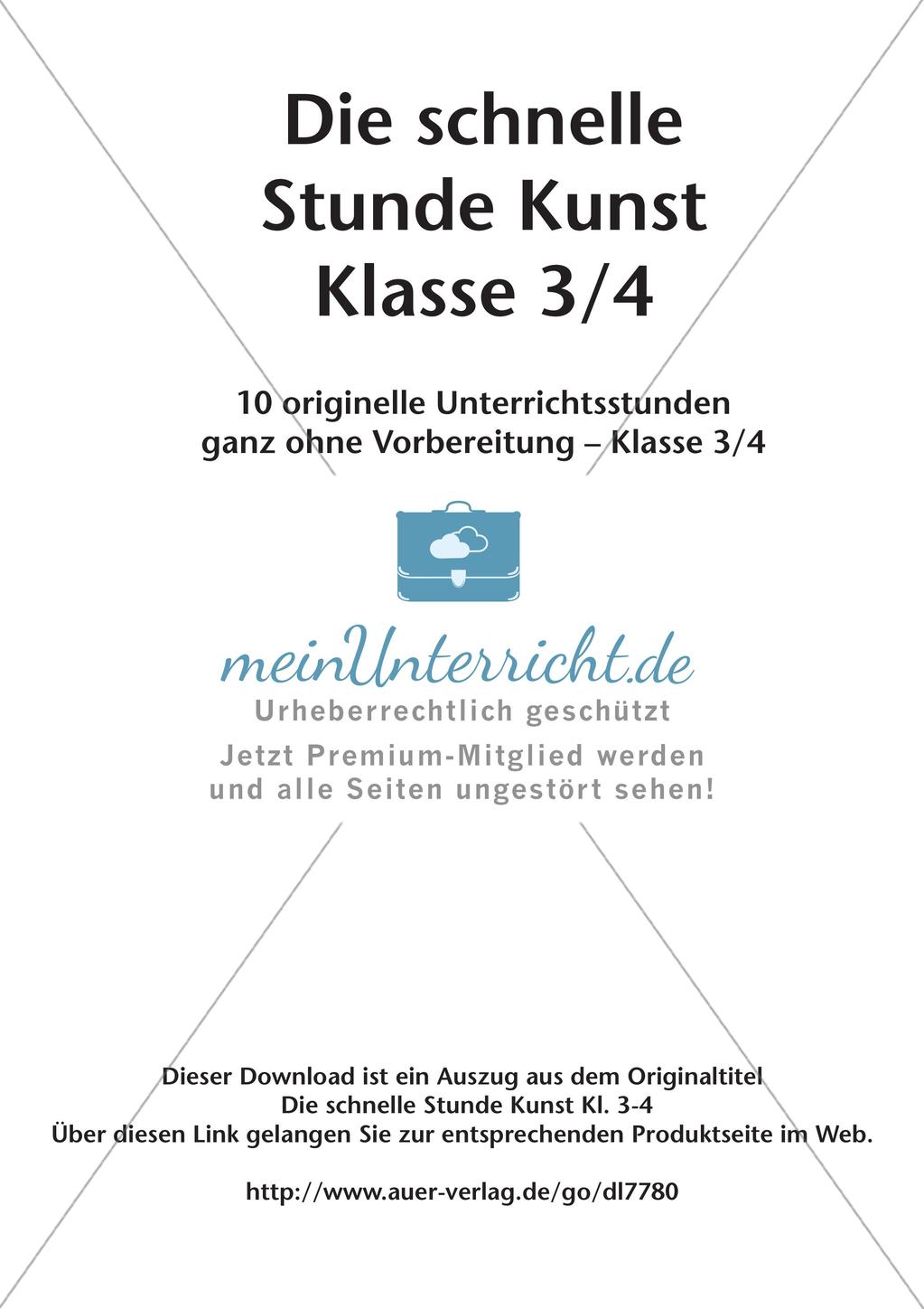 Die schnelle Stunde: Farben und plastisches Gestalten Preview 2