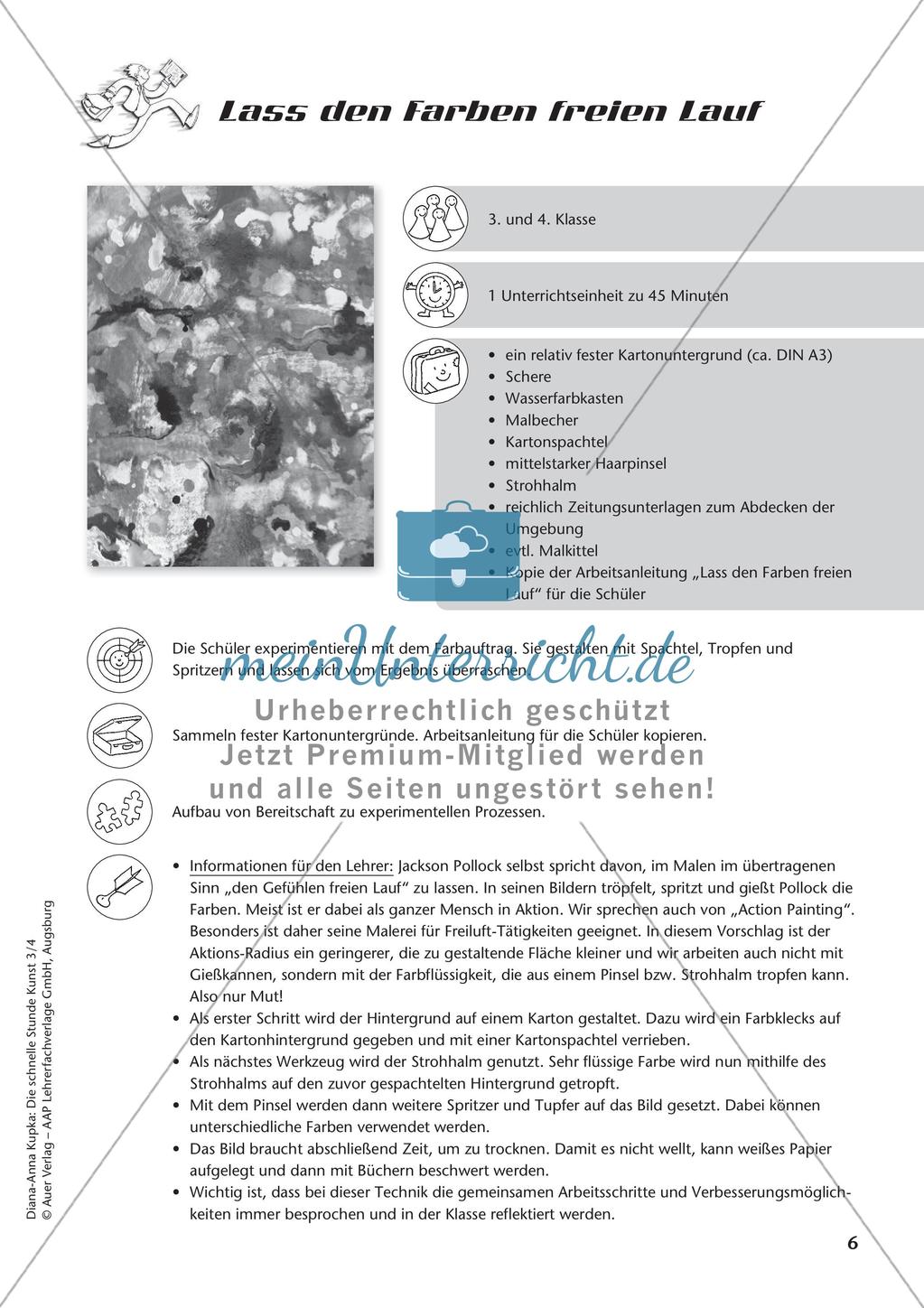 Die schnelle Stunde: Farben und plastisches Gestalten Preview 8
