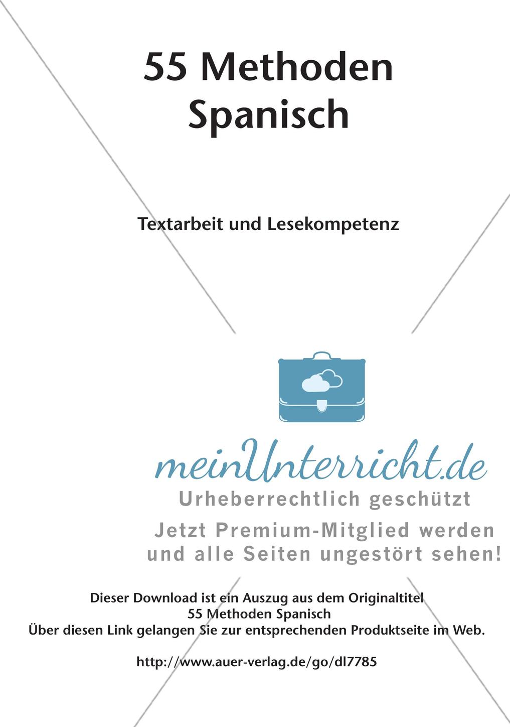 Methoden zur Textarbeit und Lesekompetenz Preview 2