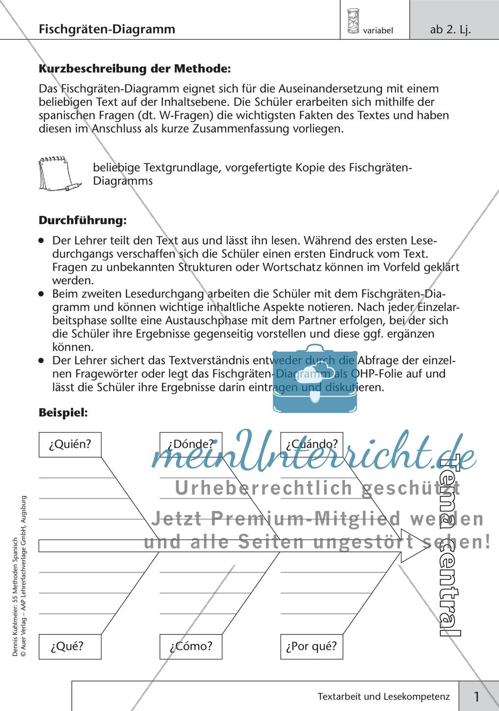 Methoden zur Textarbeit und Lesekompetenz Preview 3