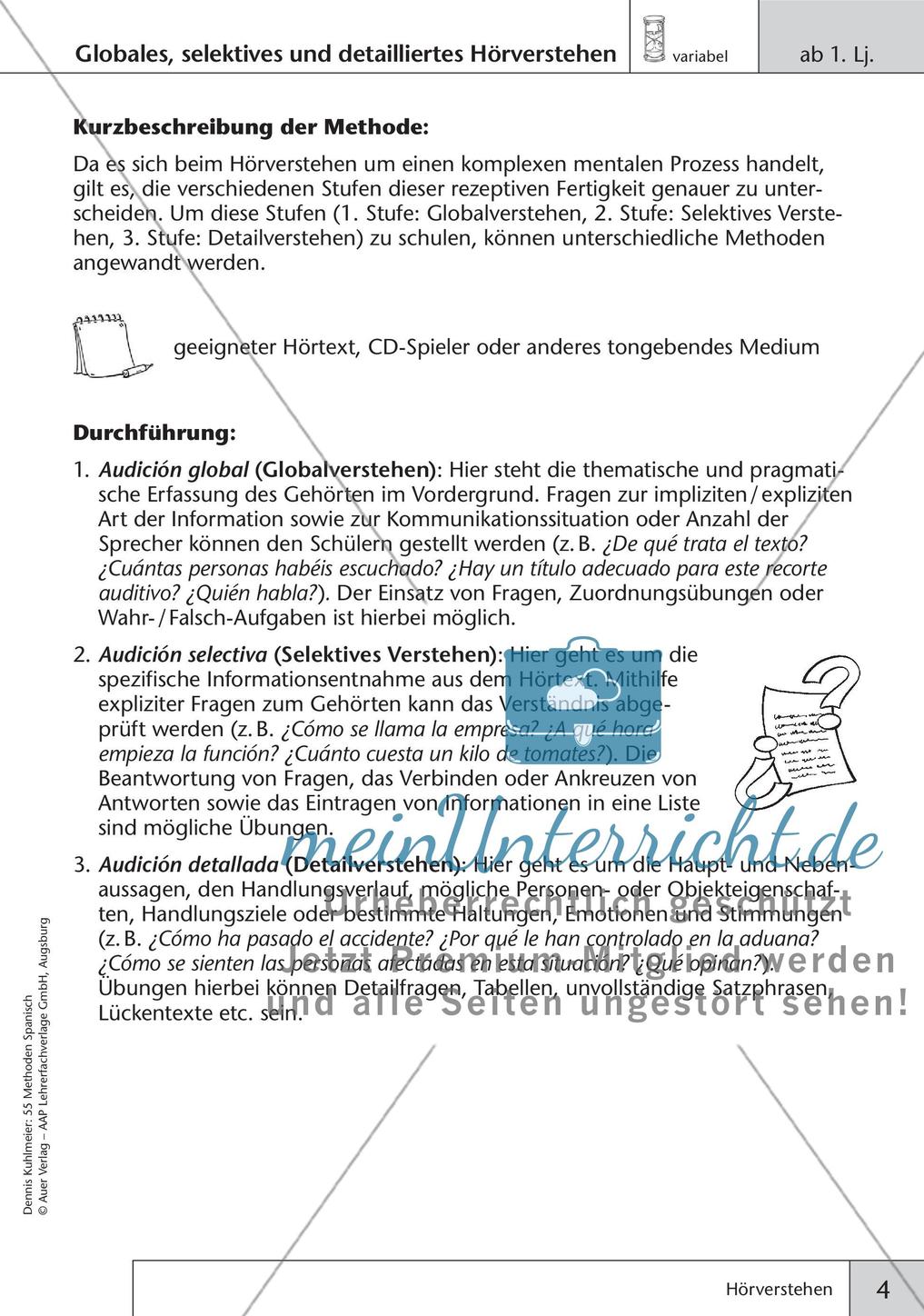 Methoden zum Hörverstehen Preview 6