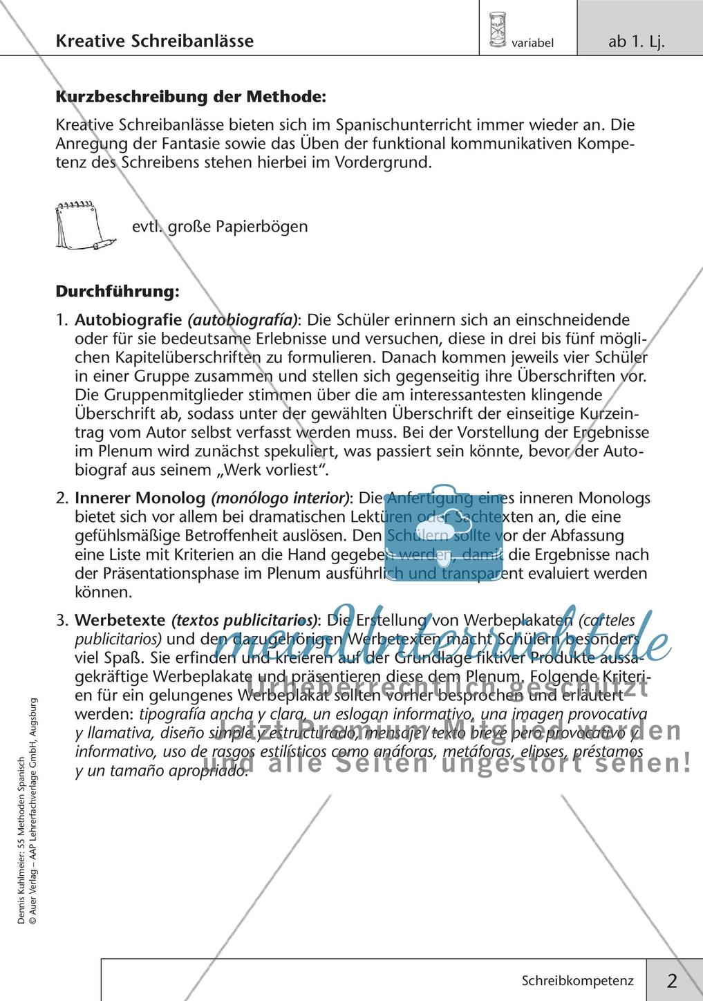 Methoden zur Förderung der Schreibkompetenz Preview 4