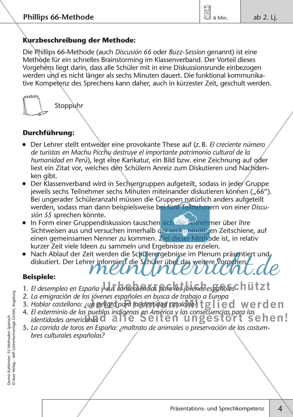 Methoden zur Förderung der Präsentations- und Sprechkompetenz Preview 6