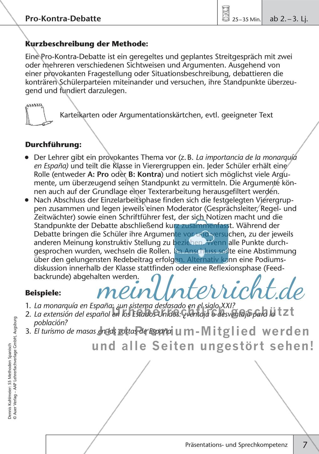 Methoden zur Förderung der Präsentations- und Sprechkompetenz Preview 9
